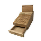Wooden Burr Stand Organiser with Drawer