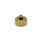 Double O-Ring Divers Watch Crown, Gold Plated