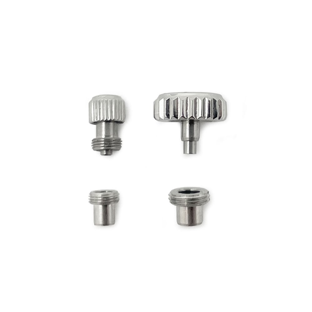 Screw Down Watch Crown & Pendant Tube Case, Stainless Steel