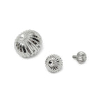 Pumpkin Watch Crown, Stainless Steel
