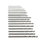 Micro Drill Bit Set of 16 (0.5mm - 2mm)