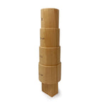 Round Stepped Wooden Bangle Mandrel with Tang