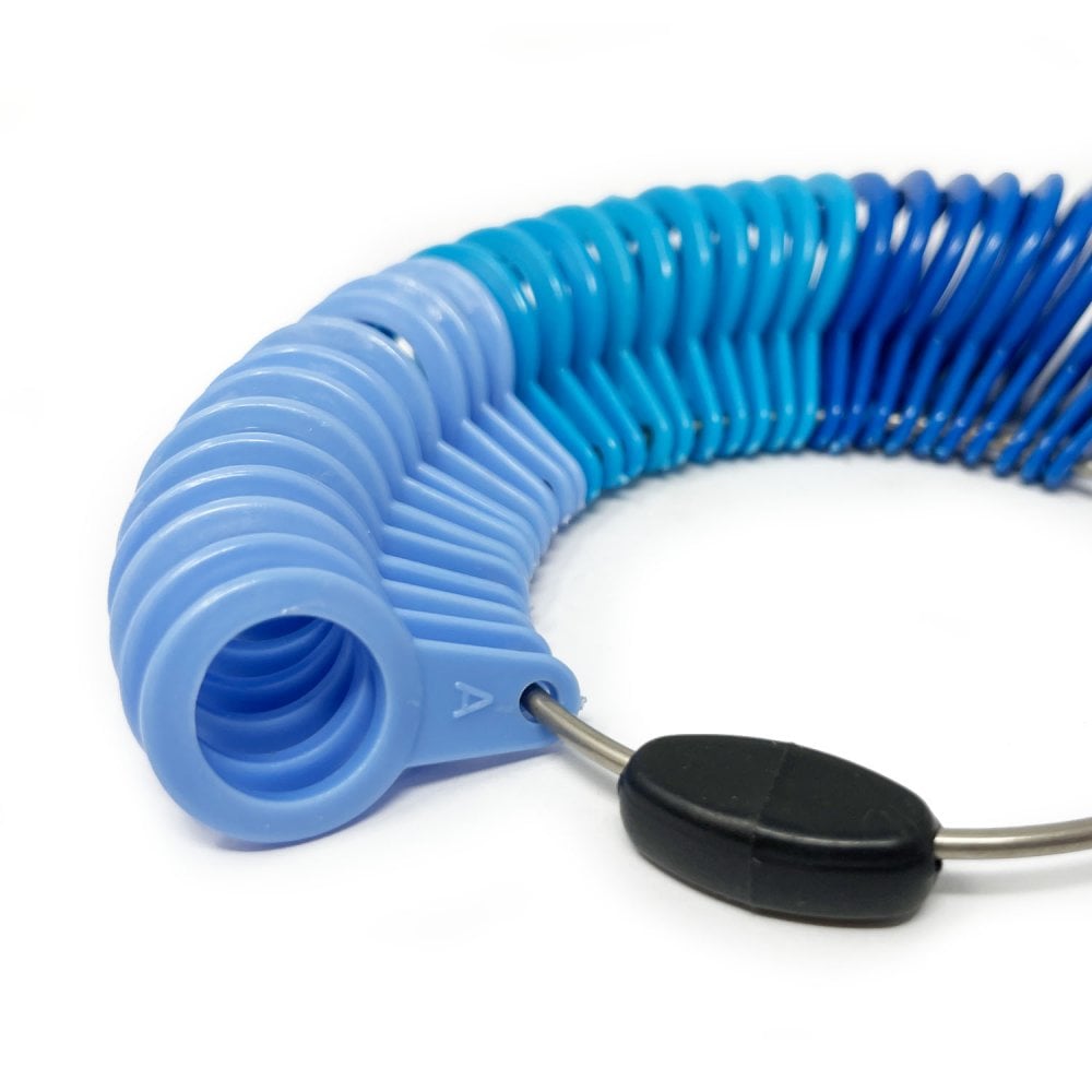 Blue Plastic Ring Gauge A-Z+6