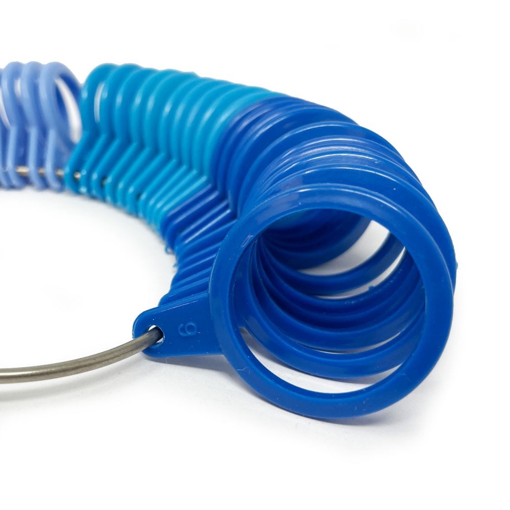 Blue Plastic Ring Gauge A-Z+6