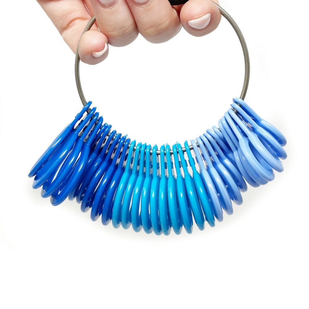 Blue Plastic Ring Gauge A-Z+6