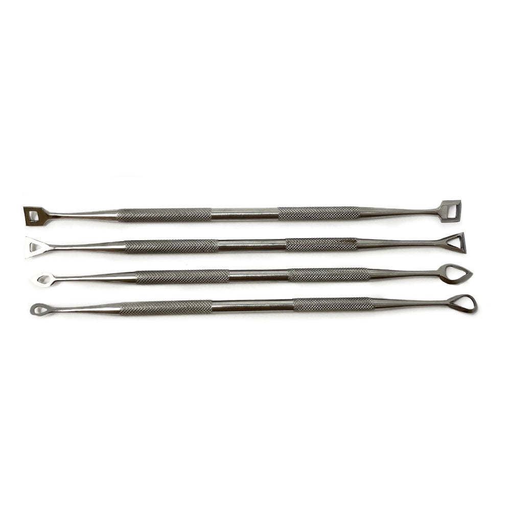 Double Ended Hollow Wax Carvers Set of 4