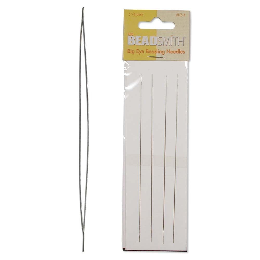 Beadsmith Large Eye Needles 4 Pack 5"