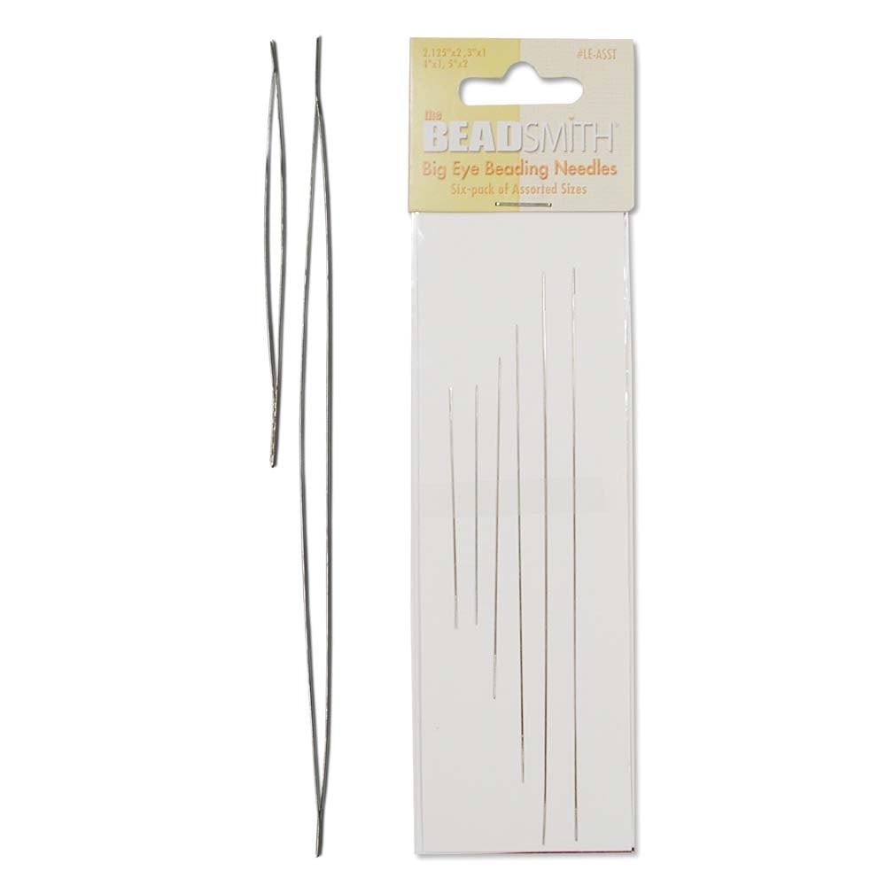Beadsmith Large Eye Assorted Needles 6 Pack
