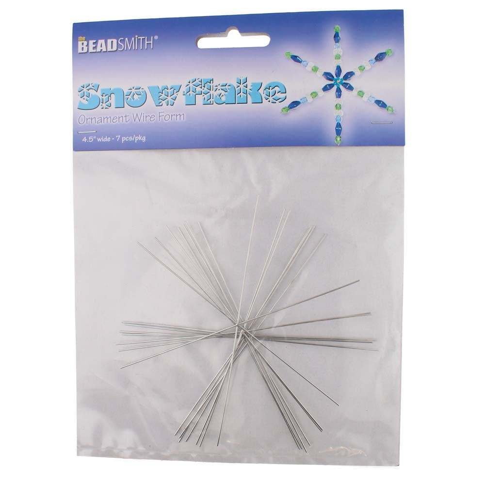 Beadsmith Wire Snowflakes 4.5"
