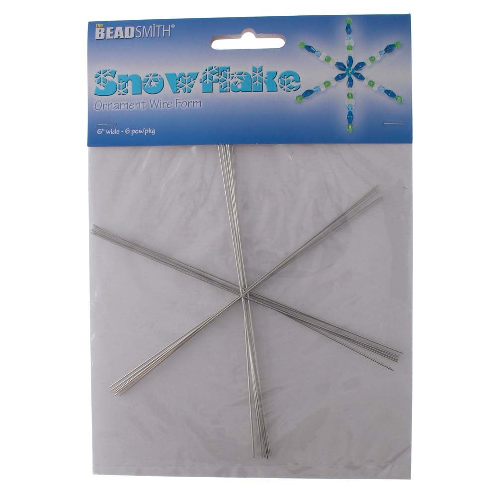 Beadsmith Wire Snowflakes 6"