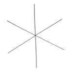 Beadsmith Wire Snowflakes 6"