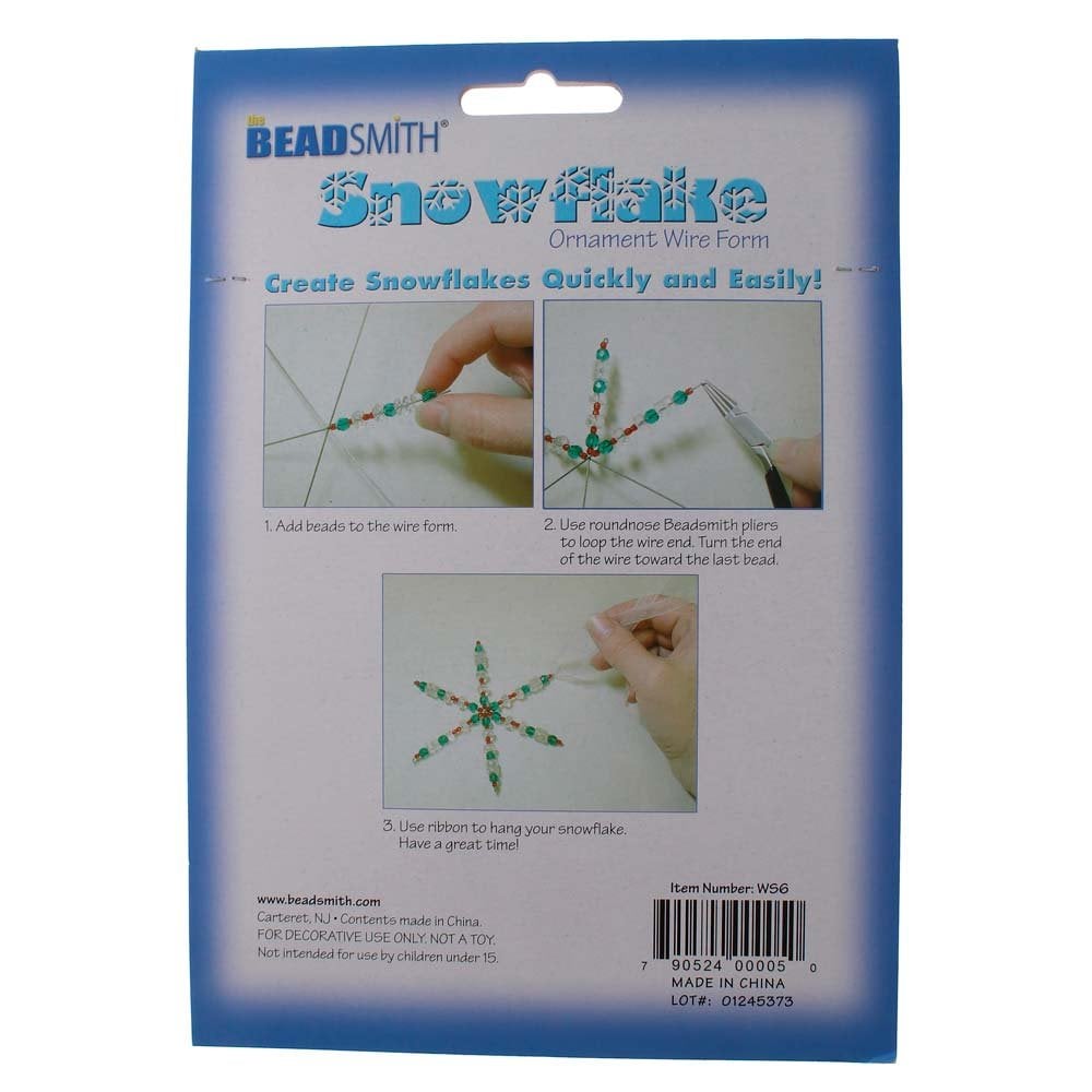 Beadsmith Wire Snowflakes 6"