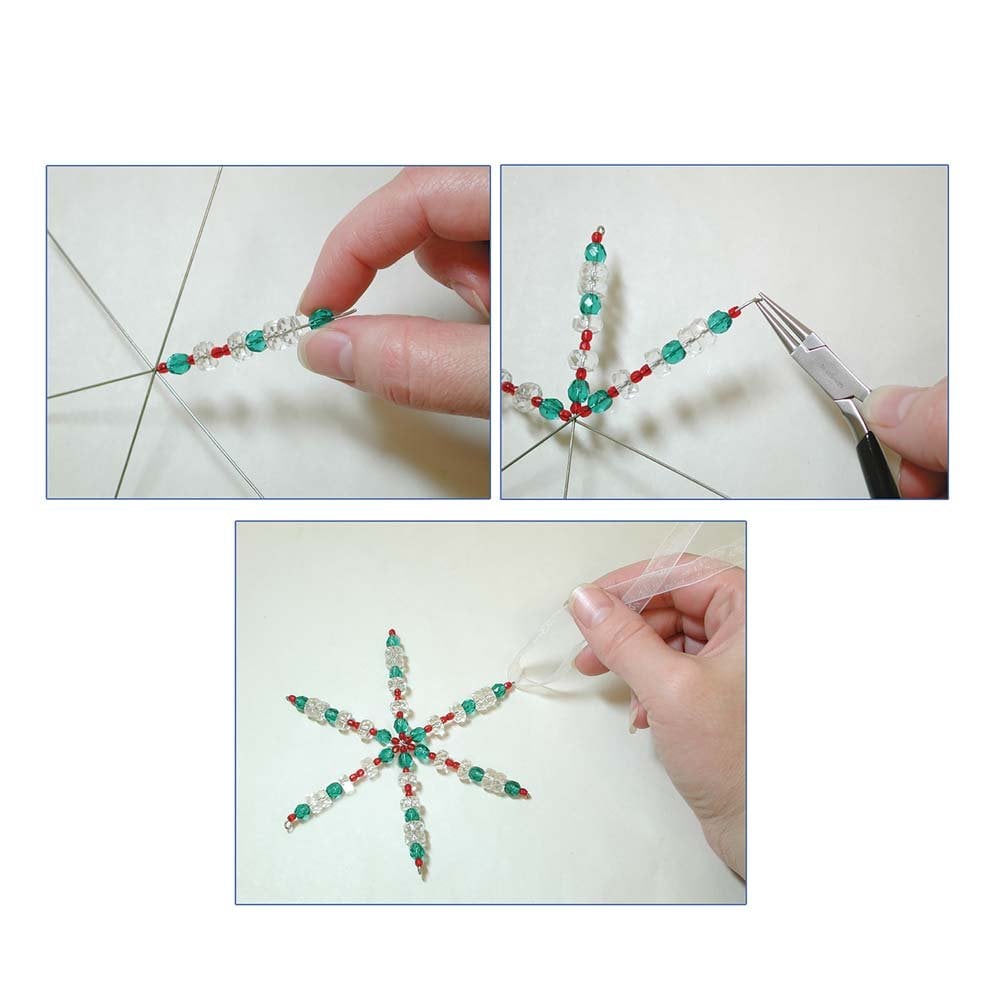 Beadsmith Wire Snowflakes 9"