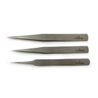 Titanium Tweezers Set of 3 (No.1, No.5, No.AA)