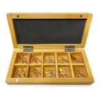 Pocket Watch Keys in Wooden Box (Sizes 1-10)