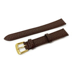 Vegan Buffalo Leather Watch Strap, Brown, 12mm - 20mm