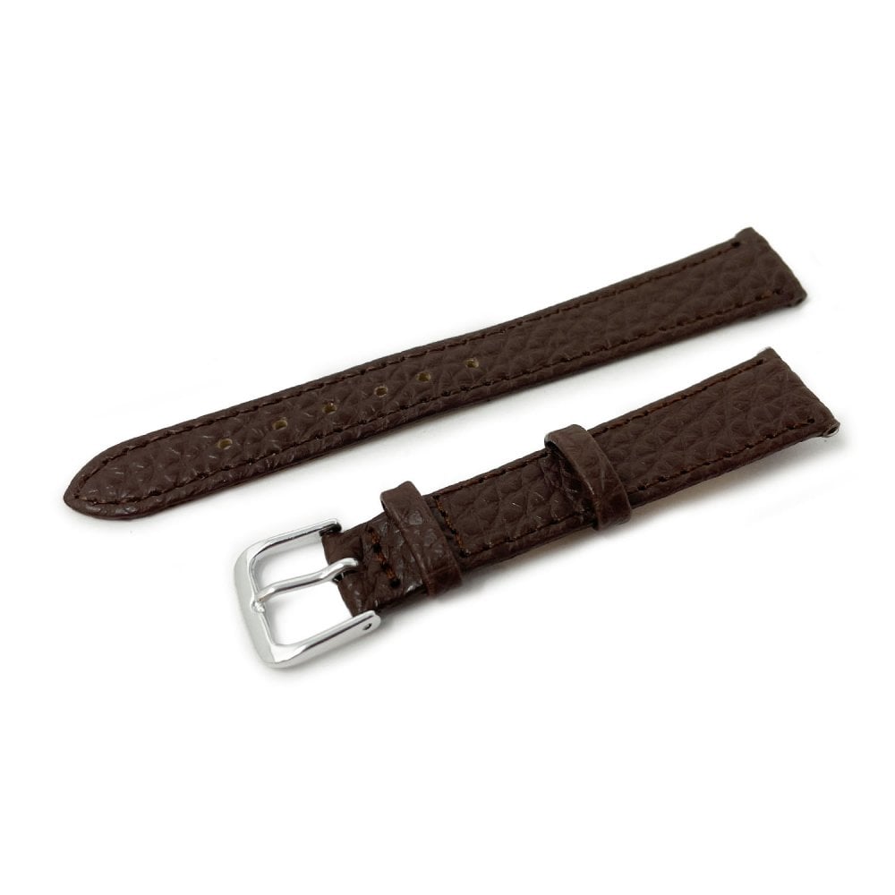 Vegan Buffalo Leather Watch Strap, Brown, 12mm - 20mm