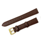 Vegan Buffalo Leather Watch Strap, Brown, 12mm - 20mm