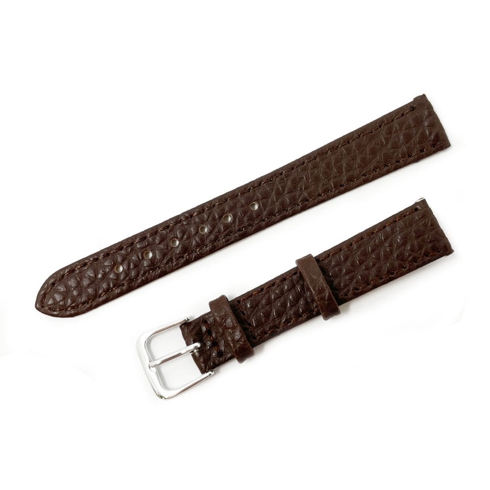 Vegan Buffalo Leather Watch Strap, Brown, 12mm - 20mm