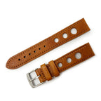 Leather Rally Racing Strap, Light Brown (Tan)
