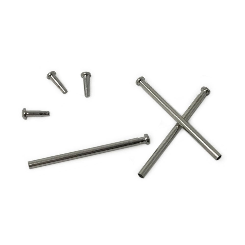 Pressure Bars & Large Head Rivet Ends | 1.2mm Ø | 10-24mm Long
