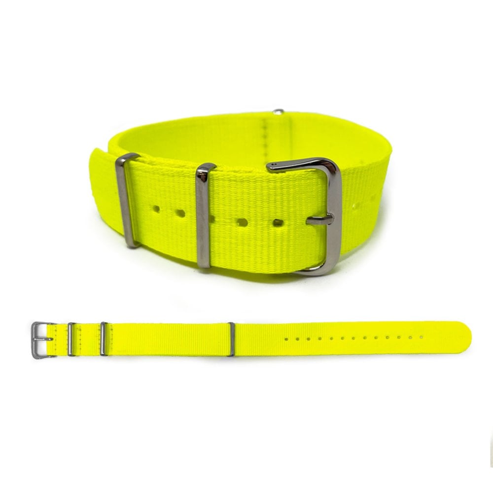 Neon Yelllow Military-Style Watch Strap
