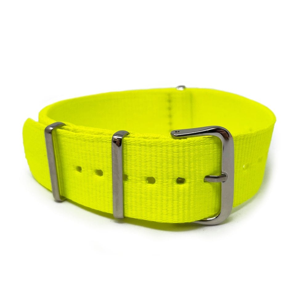 Neon Yelllow Military-Style Watch Strap