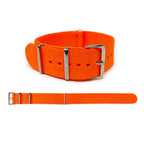 Neon Orange Military-Style Watch Strap