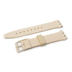 Swatch Style Silicone Watch Strap (17mm Notches), Rosewater Pink