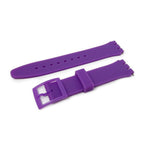 Swatch Style Silicone Watch Strap (17mm Notches), Medium Purple