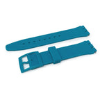 Swatch Style Silicone Watch Strap (17mm Notches), Teal