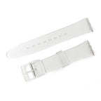 Swatch Style Silicone Watch Strap (17mm Notches), Transparent