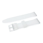 Swatch Style Silicone Watch Strap (17mm Notches), Translucent