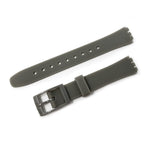 Swatch Style Silicone Watch Strap (12mm Notches), Grey
