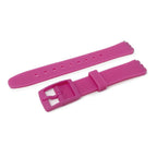 Swatch Style Silicone Watch Strap (12mm Notches), Bubblegum Pink