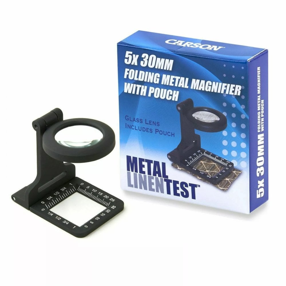 Carson 5x Linen Test Magnifier