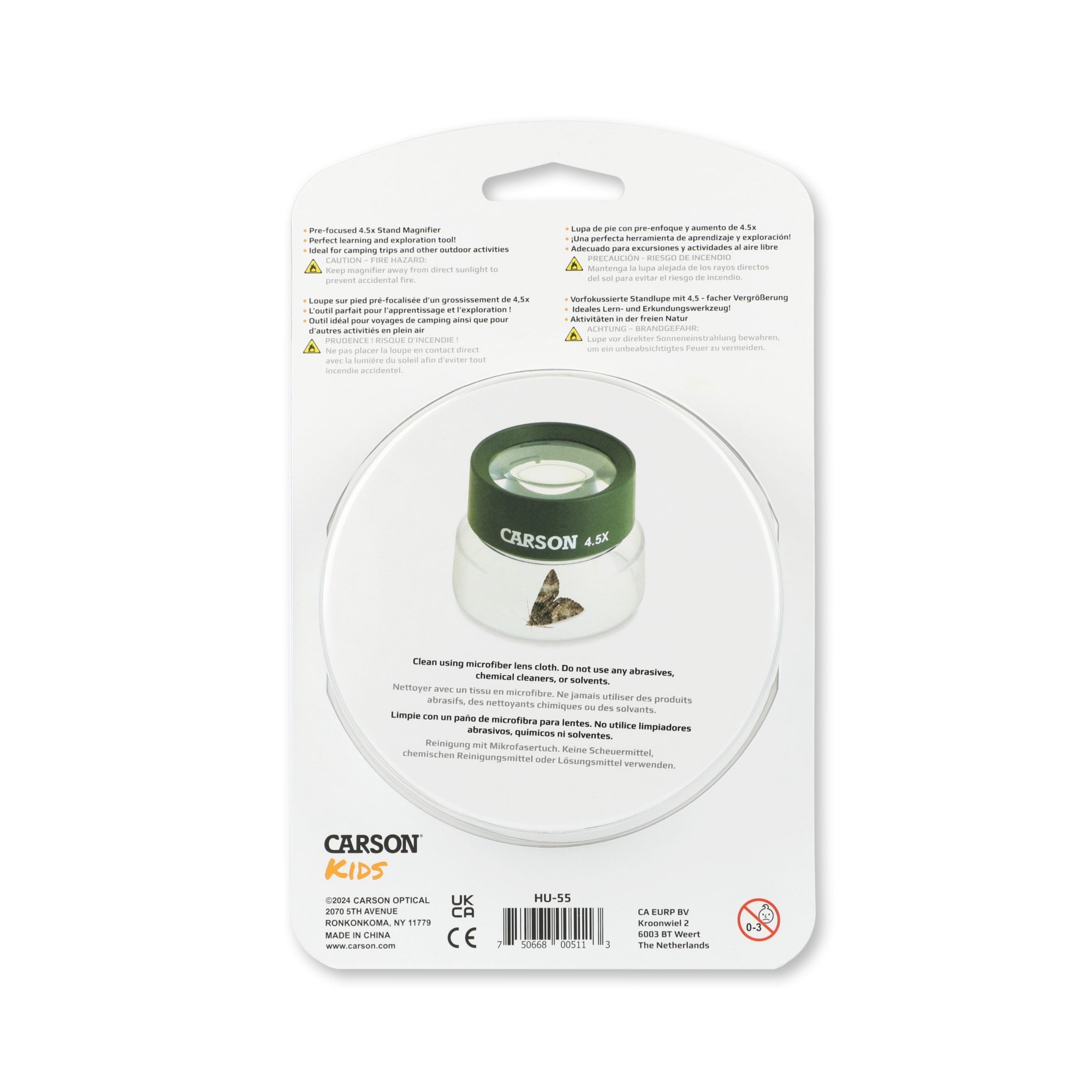 Carson BugLoupe 4.5x Stand Magnifier
