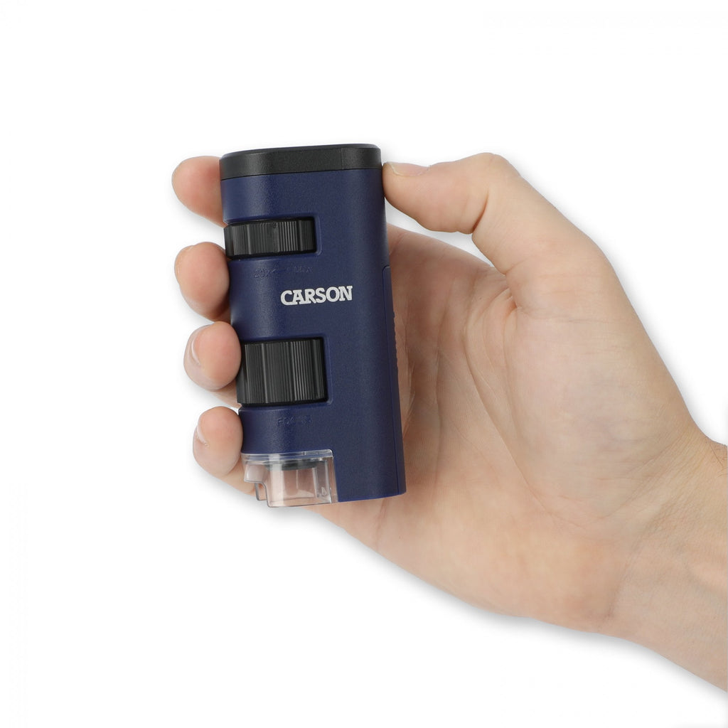 Carson LED-Lighted Pocket Microscope 20x-60x Magnification
