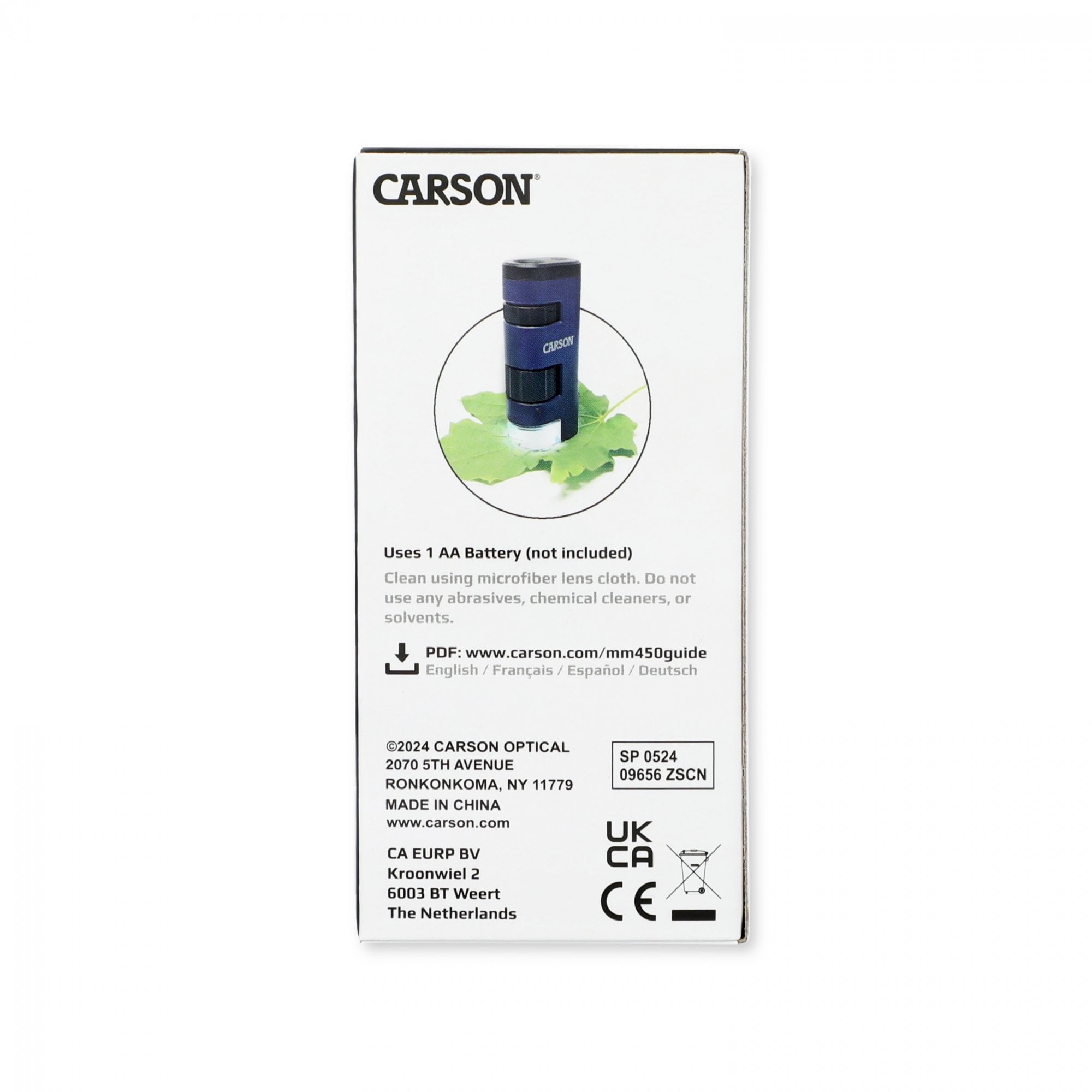 Carson LED-Lighted Pocket Microscope 20x-60x Magnification
