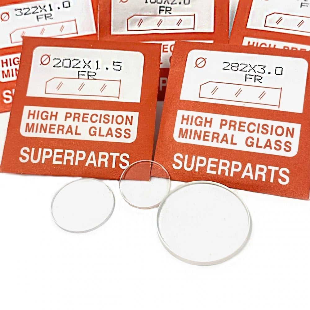 Round & Flat Watch Glass 0.8mm Thick 30.1-31.2mm Range