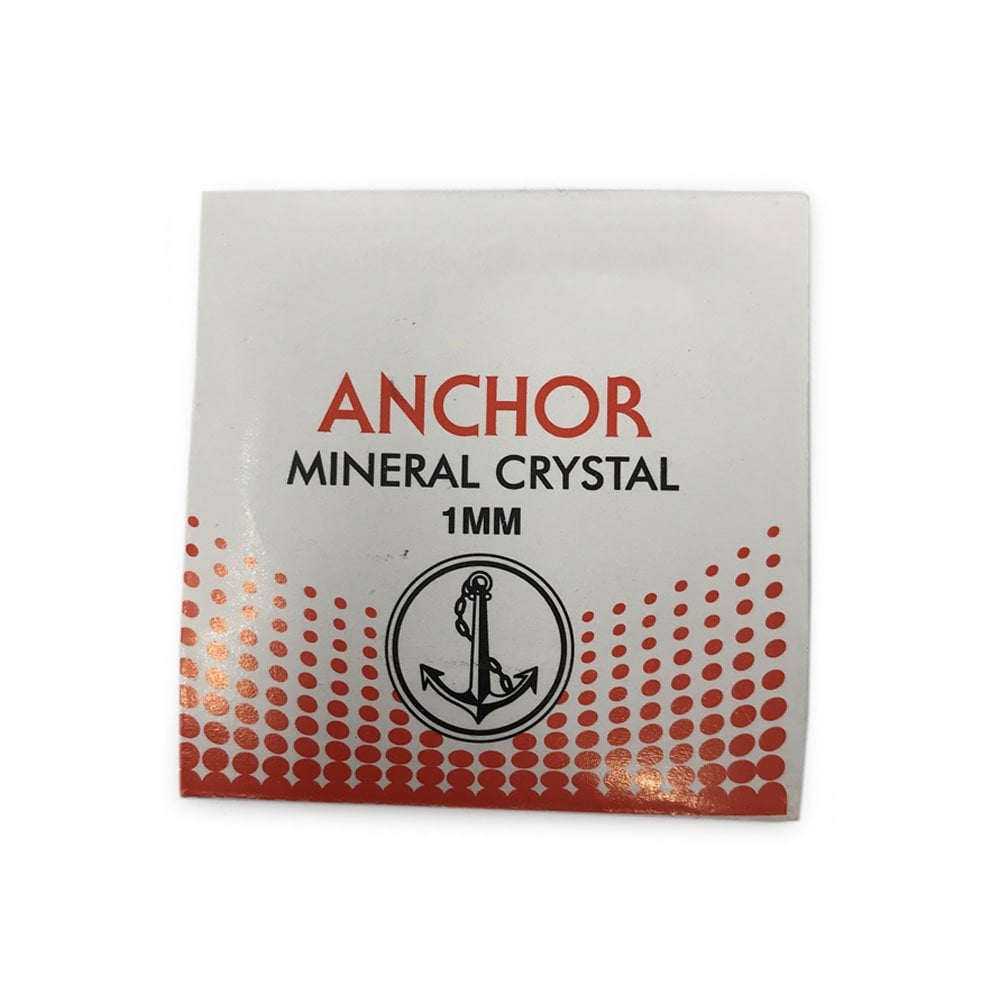 Anchor Round & Flat Mineral Watch Glass 1mm Thick 30.0-39.5mm Range