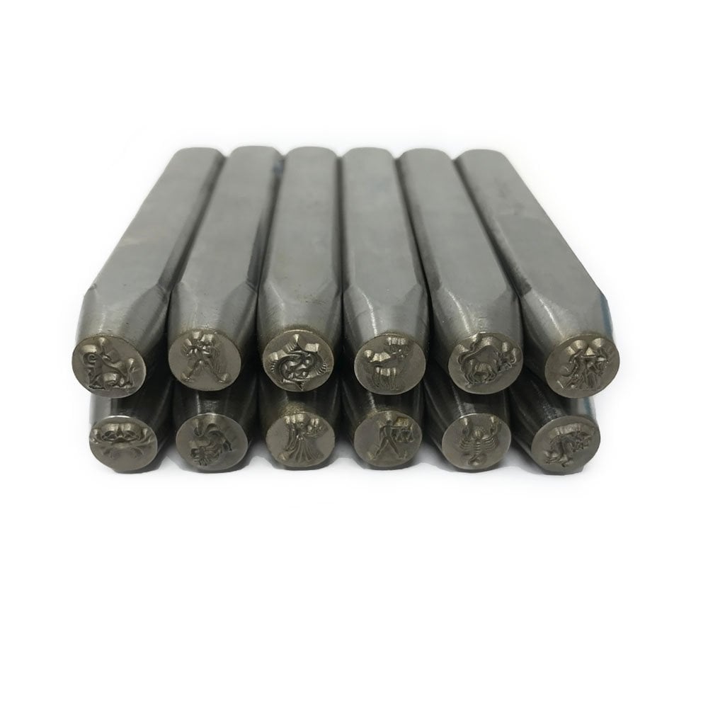 Zodiac Metal Punch Stamps Set of 12