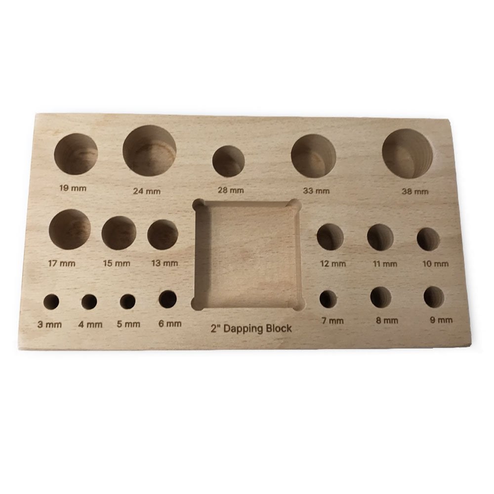 18 Piece Dapping Punch Set and 2" Block