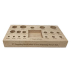 18 Piece Dapping Punch Set and 2" Block