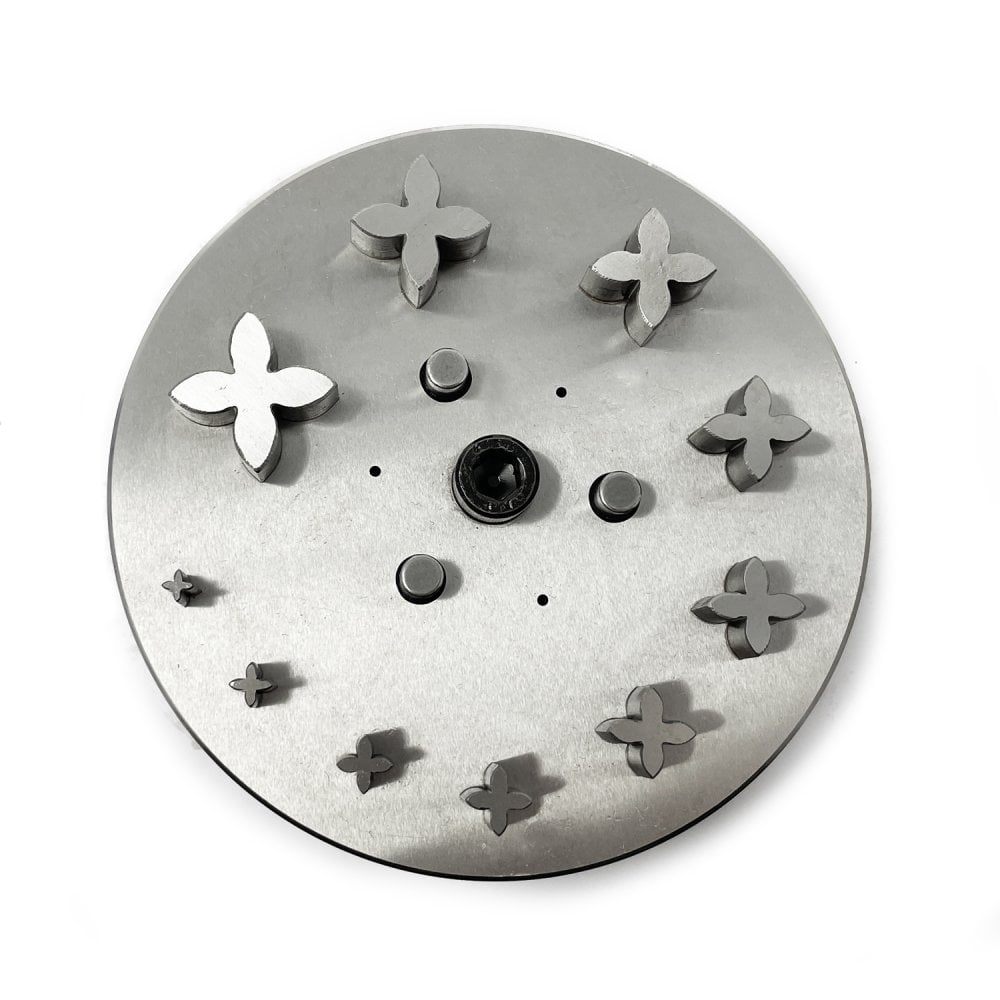 4 Petal Flower Disc Cutter (Set of 10 Punches)
