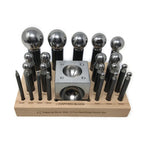 21 Piece Dapping Punch Set and 2.5" Block