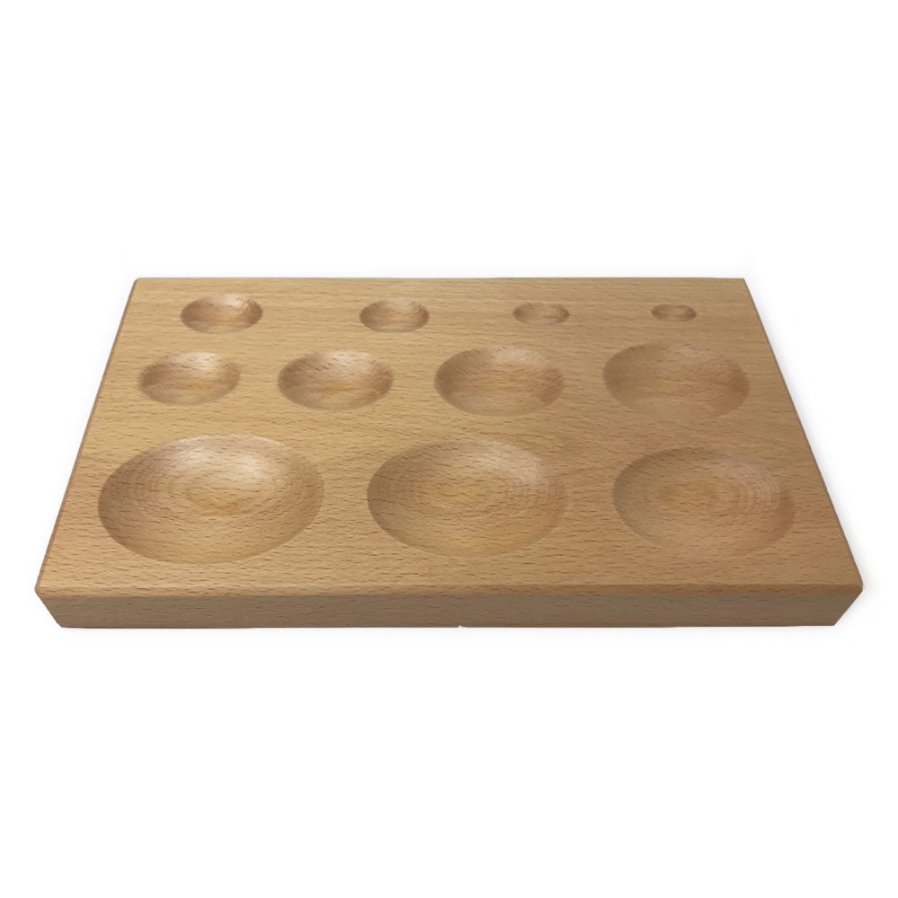 Wooden Oval Dapping Block 11 Holes