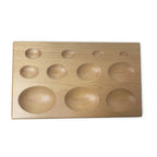 Wooden Oval Dapping Block 11 Holes