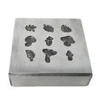 Jeweller's Shot Plate - 9 Mushroom & Leaf Designs