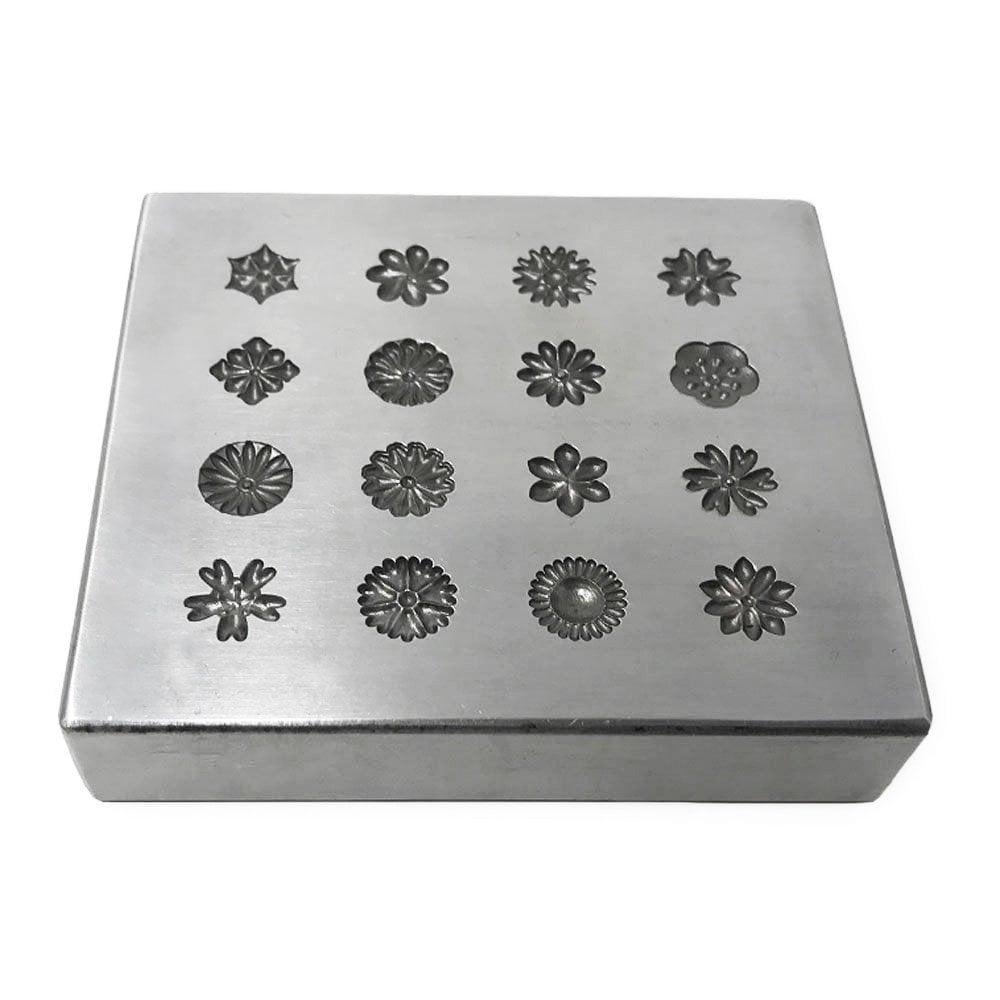 Jeweller's Shot Plate - 16 Flower Designs